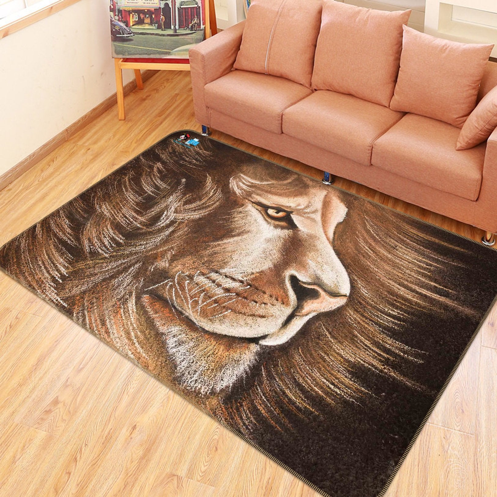 3D Vivid Lion 179 Non Slip Rug Mat Mat AJ Creativity Home