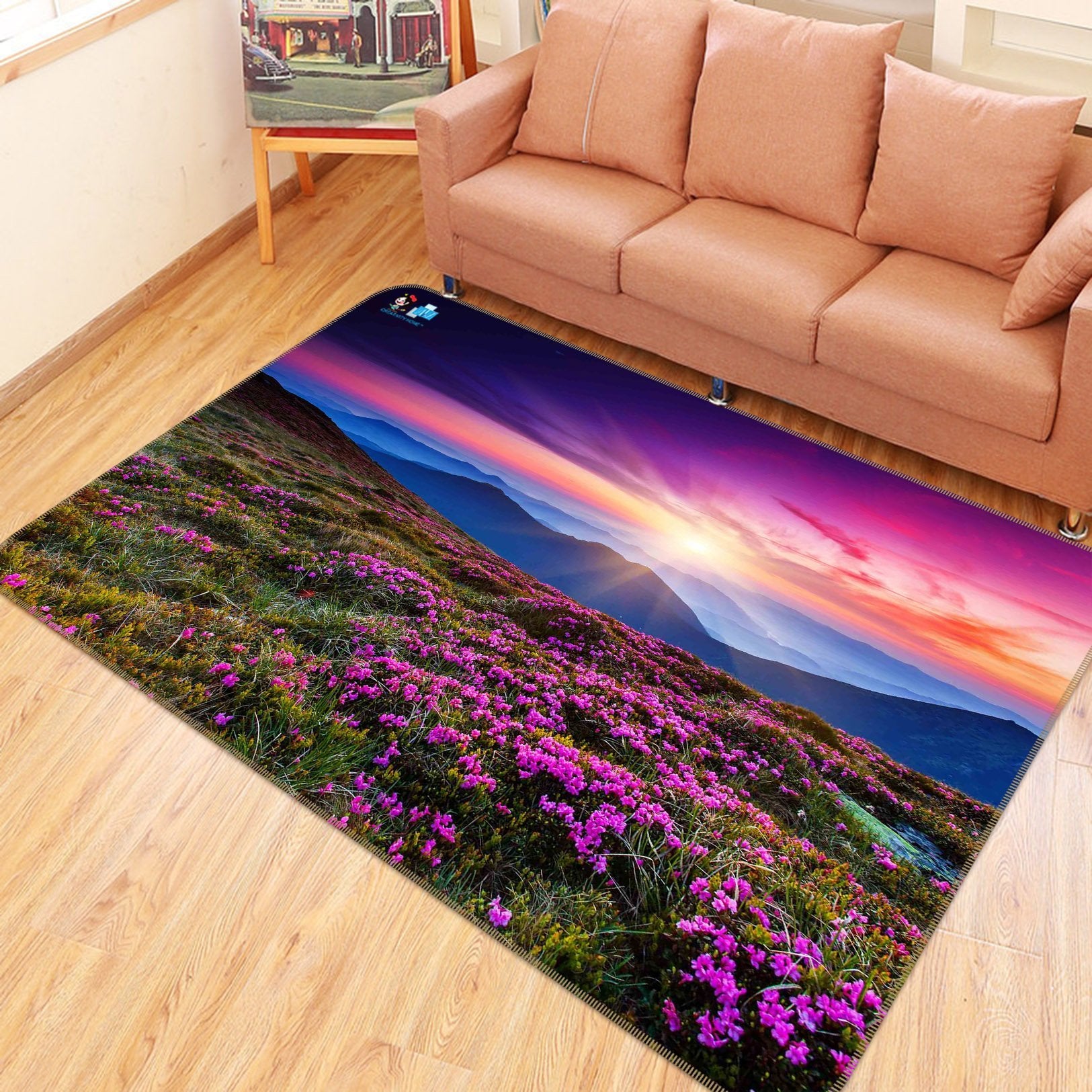 3D Mountain Flowers 183 Non Slip Rug Mat Mat AJ Creativity Home
