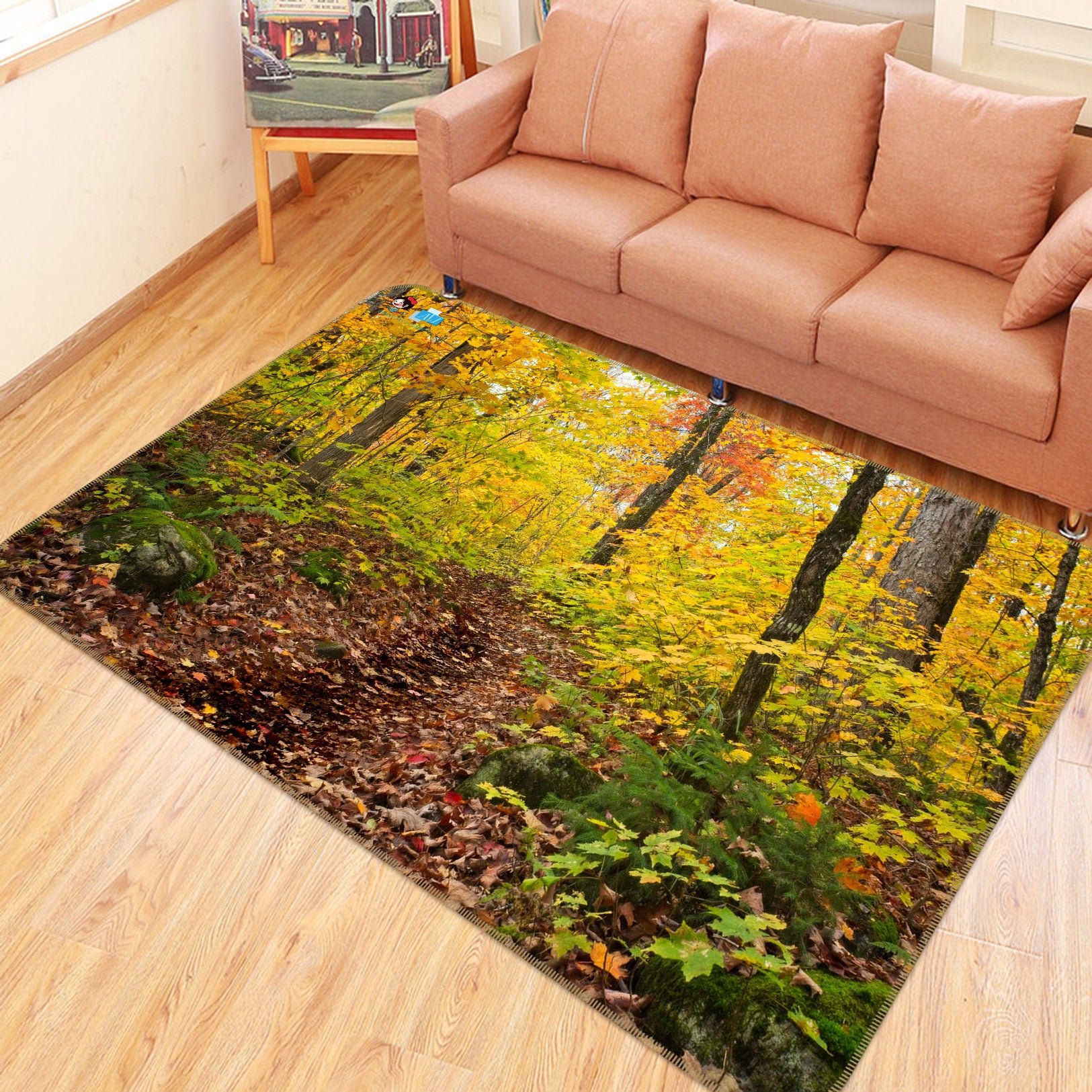 3D Forest 62200 Kathy Barefield Rug Non Slip Rug Mat