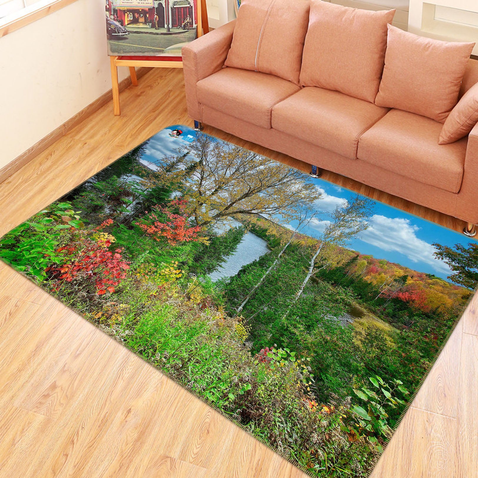 3D Forest 62216 Kathy Barefield Rug Non Slip Rug Mat