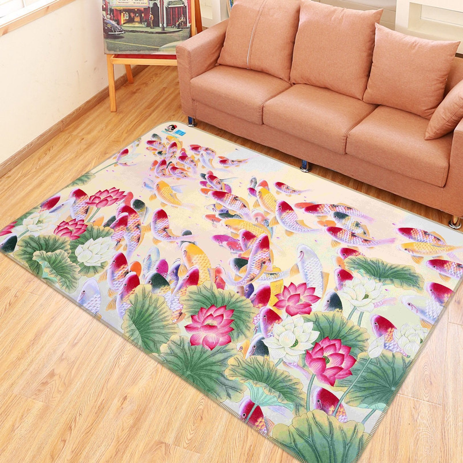 3D Painting Fish 737 Non Slip Rug Mat Mat AJ Creativity Home