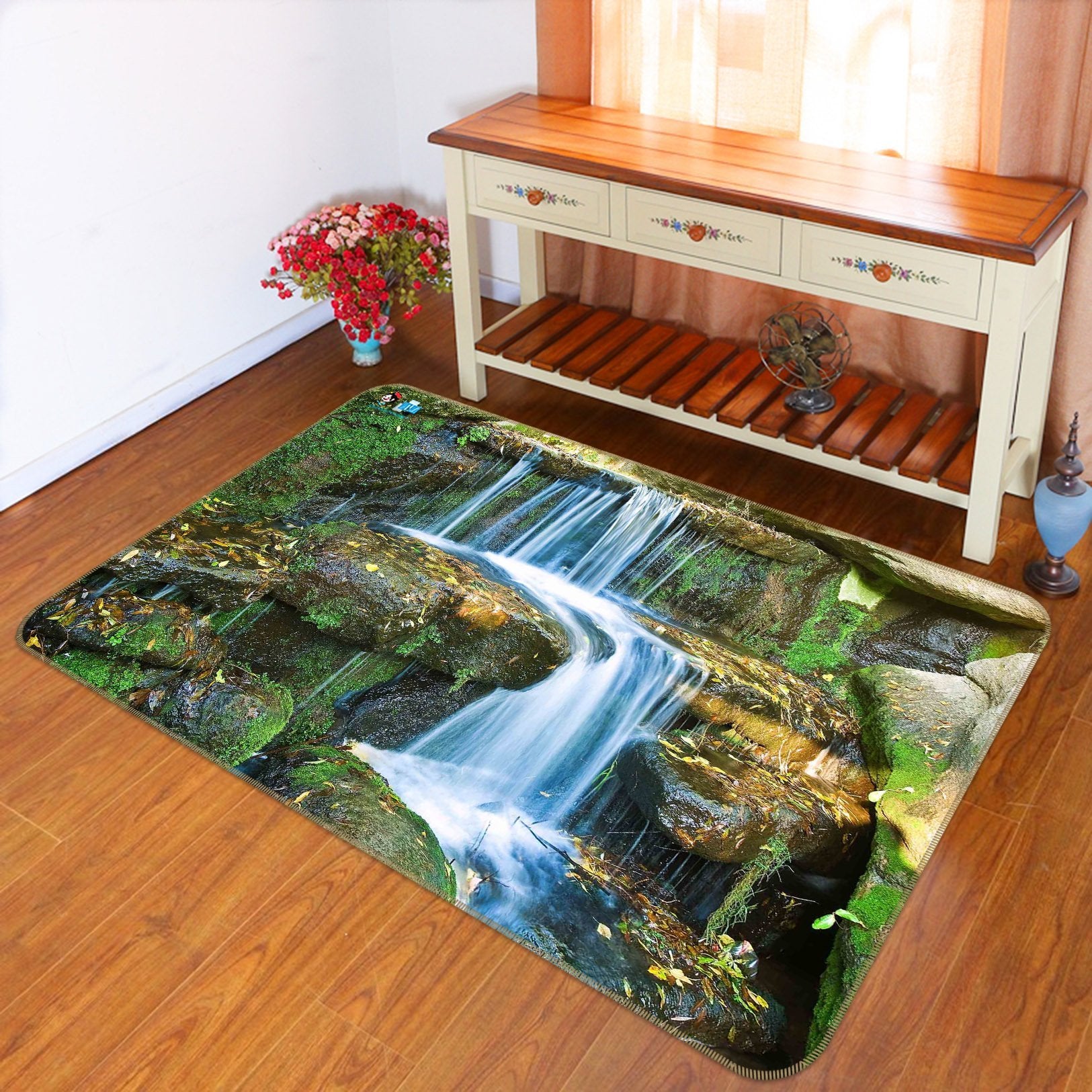 3D Stream Stone 700 Non Slip Rug Mat Mat AJ Creativity Home