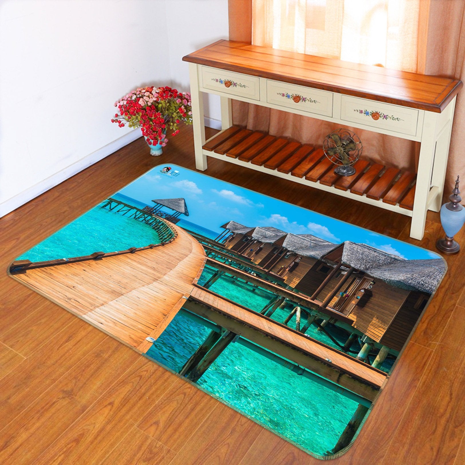 3D Boardwalk House 691 Non Slip Rug Mat Mat AJ Creativity Home