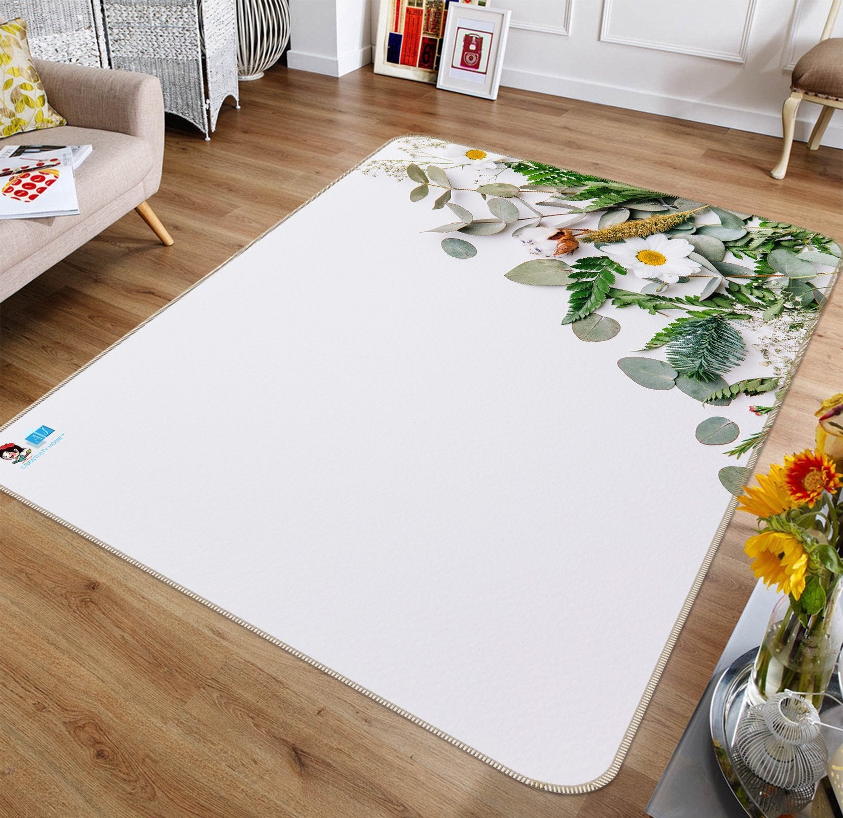 3D Bougainvillea Place 201 Non Slip Rug Mat Mat AJ Creativity Home