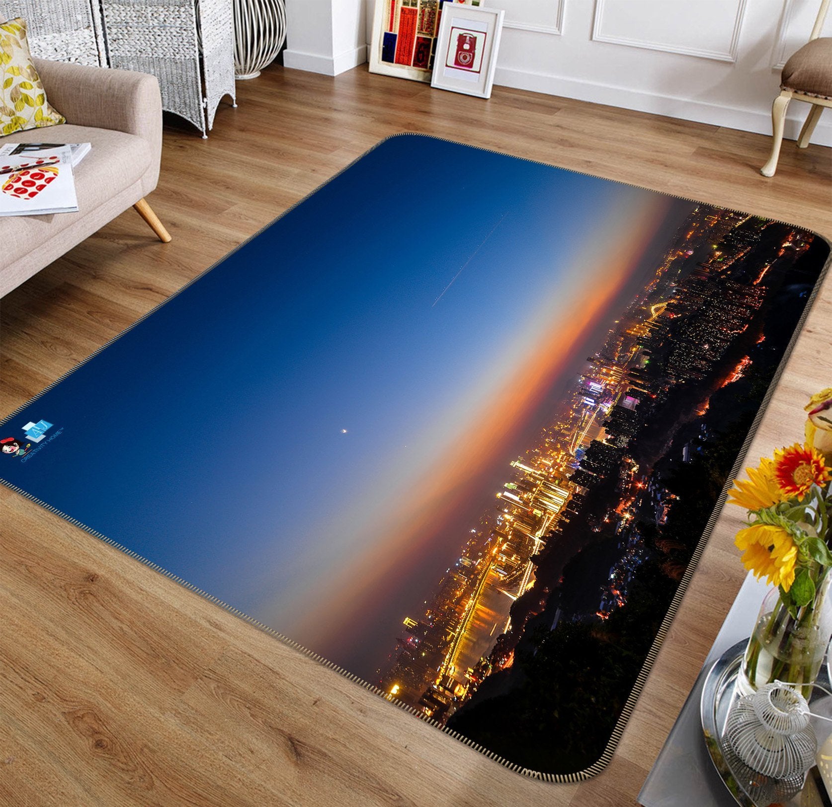 3D Dim City 287 Non Slip Rug Mat Mat AJ Creativity Home