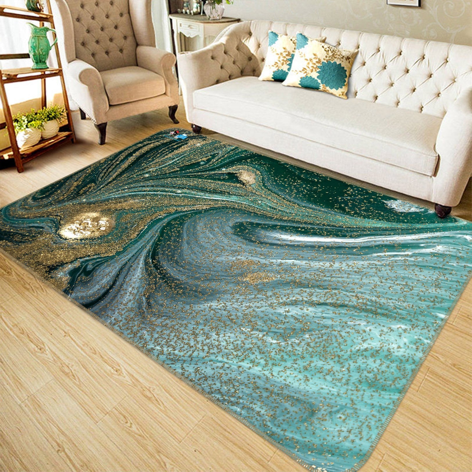 3D Quicksand Flow 50 Non Slip Rug Mat Mat AJ Creativity Home