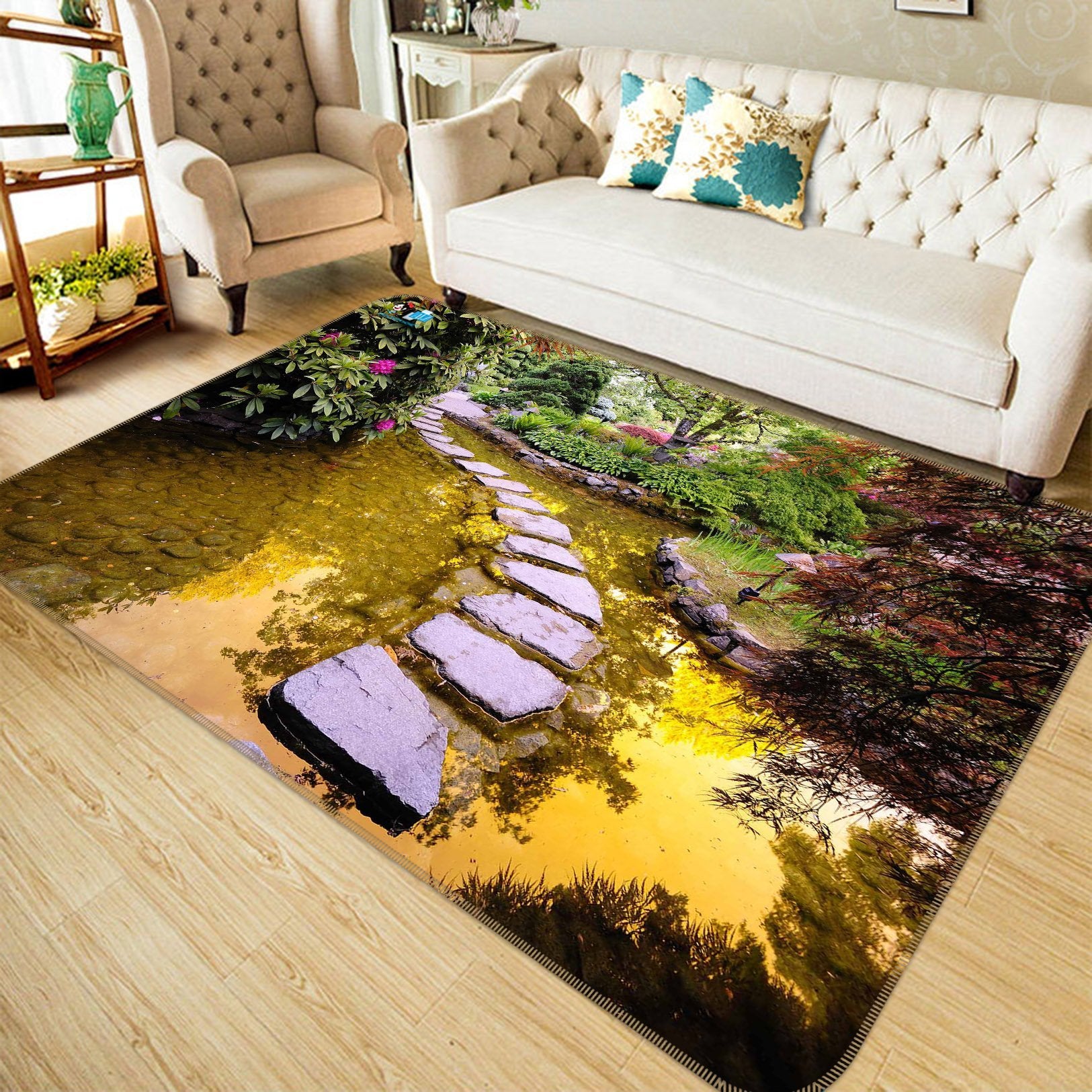 3D Stone Road 499 Non Slip Rug Mat Mat AJ Creativity Home