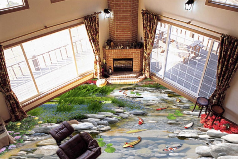 3D Shallow Pool 285 Floor Mural Wallpaper AJ Wallpaper 2