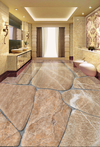 3D Big Stones 147 Floor Mural Wallpaper AJ Wallpaper 2