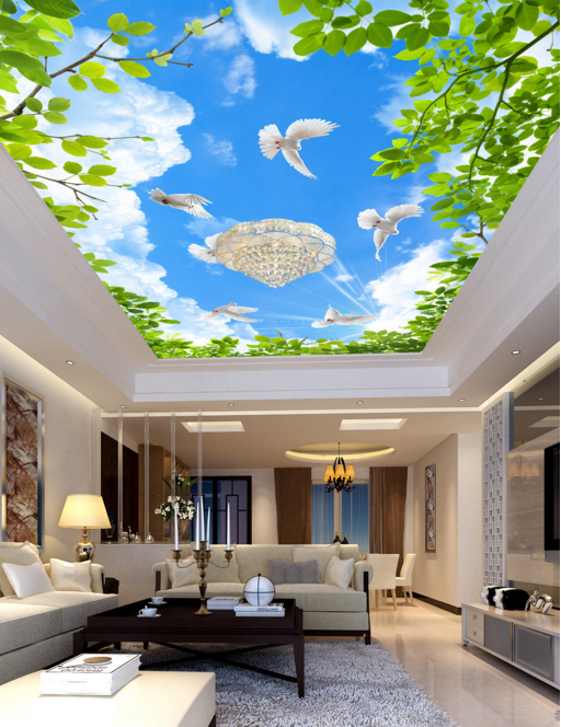 Forest White Birds Wallpaper AJ Wallpaper 2