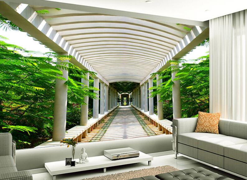 3D Corridor Woods Wallpaper AJ Wallpaper 1