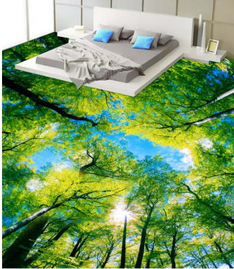 3D Big Tree 370 Floor Mural Wallpaper AJ Wallpaper 2