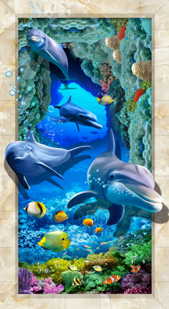 3D Beautiful Undersea World Floor Mural Wallpaper AJ Wallpaper 2