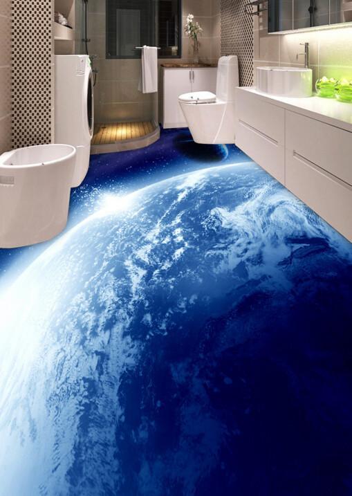 3D Planets Floor Mural Wallpaper AJ Wallpaper 2