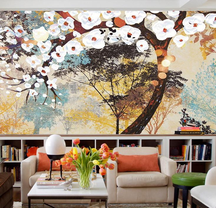 3D White Pear Flowers 729 Wallpaper AJ Wallpaper