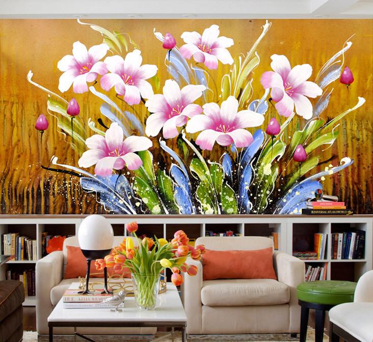 3D Pretty Flower Petal 012 Wallpaper AJ Wallpaper