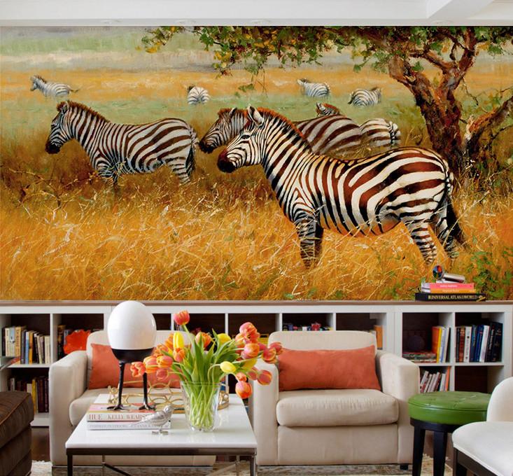 3D Zebra Trees 687 Wallpaper AJ Wallpaper