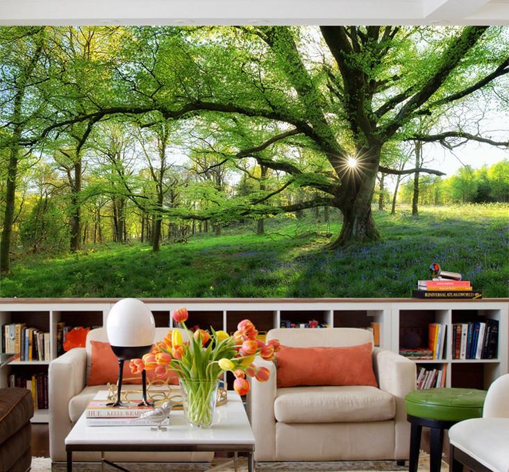 3D Sunshine Trees 659 Wallpaper AJ Wallpaper