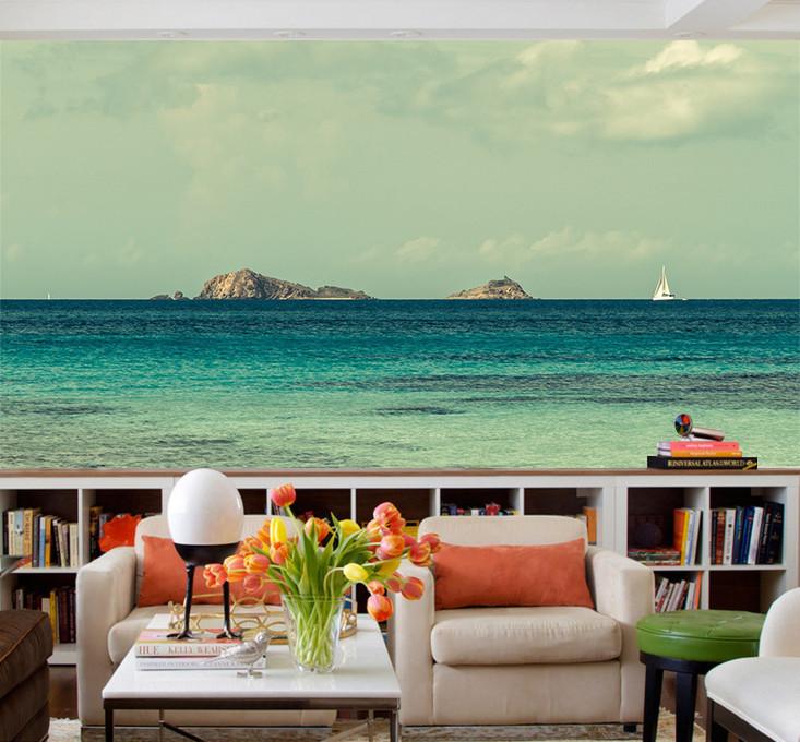 3D Blue Sky Ocean Beach 35 Wallpaper AJ Wallpaper 2