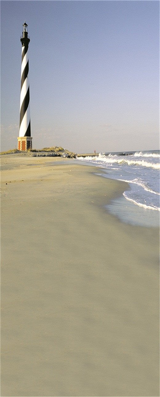 3D low tide beach door mural Wallpaper AJ Wallpaper