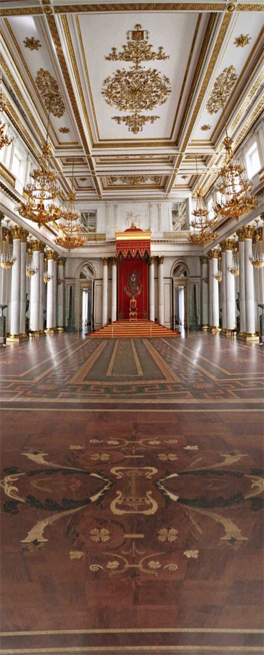 3D roof carved ballroom door mural Wallpaper AJ Wallpaper