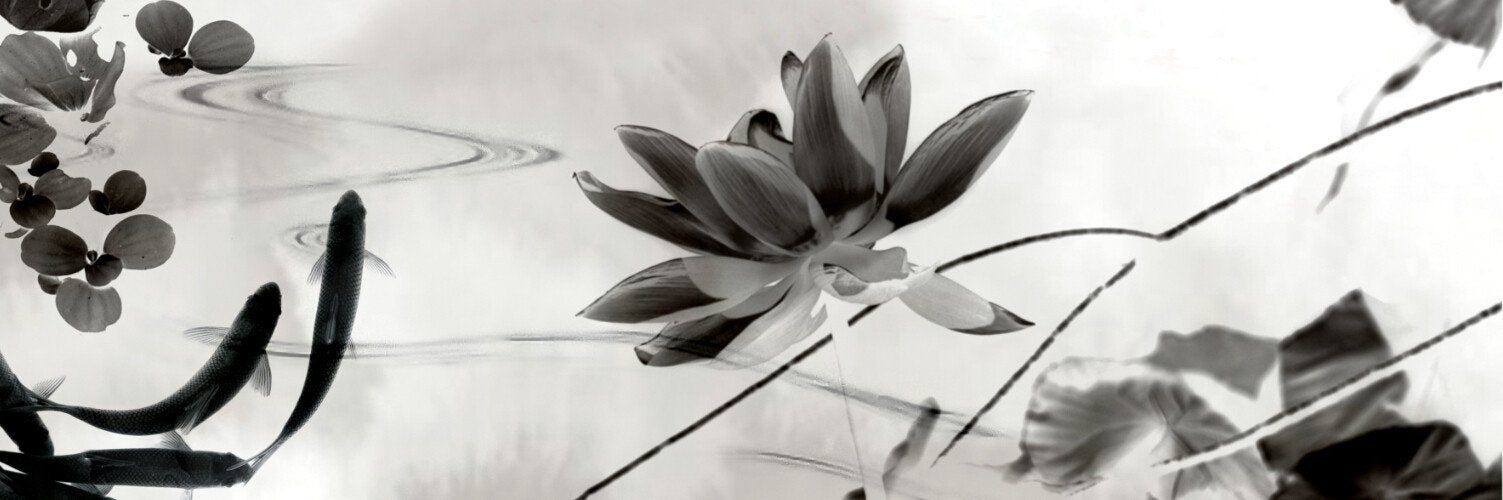 Watercolor Lotus Pond Wallpaper AJ Wallpaper