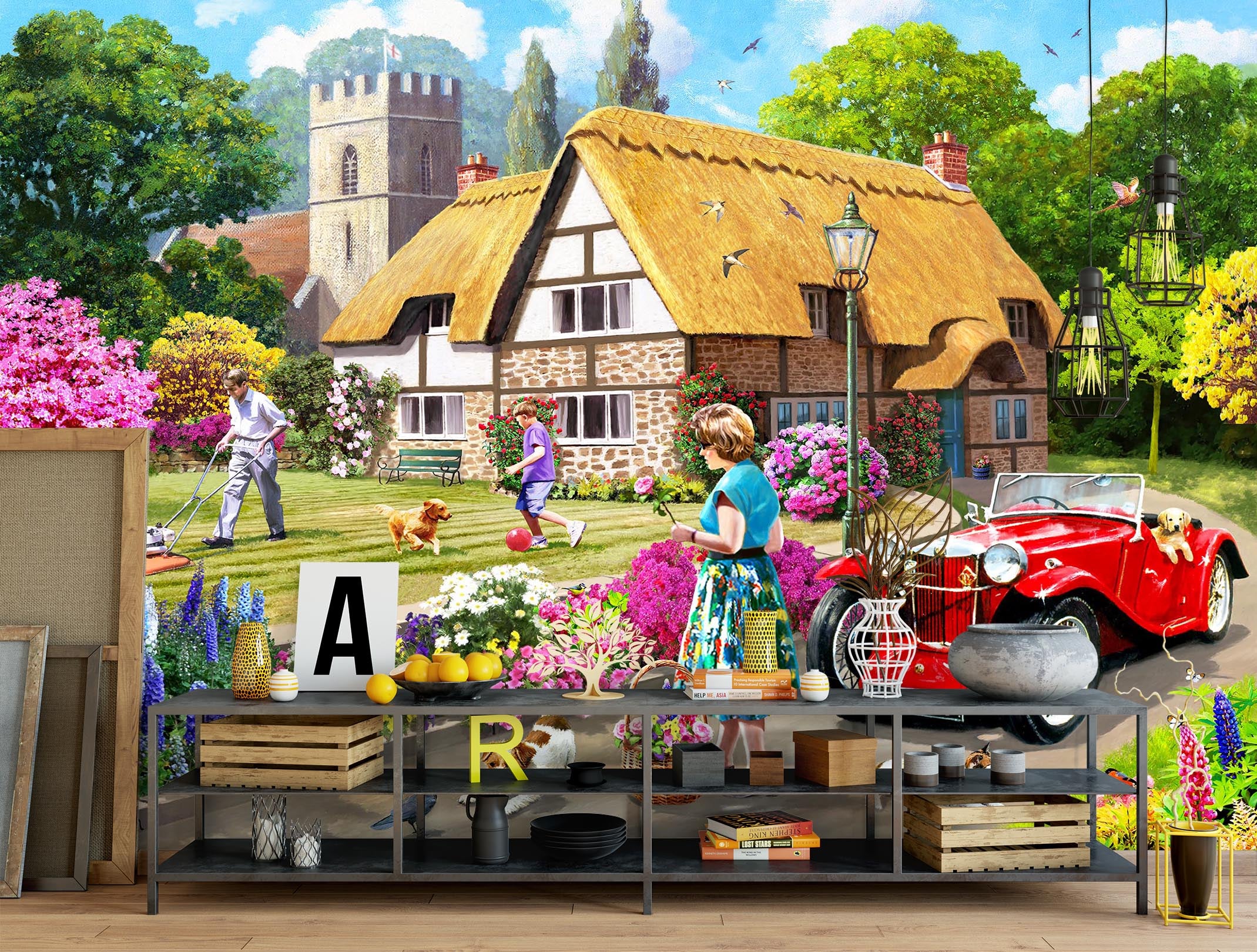 3D Happy Family 113 Kevin Walsh Wall Mural Wall Murals