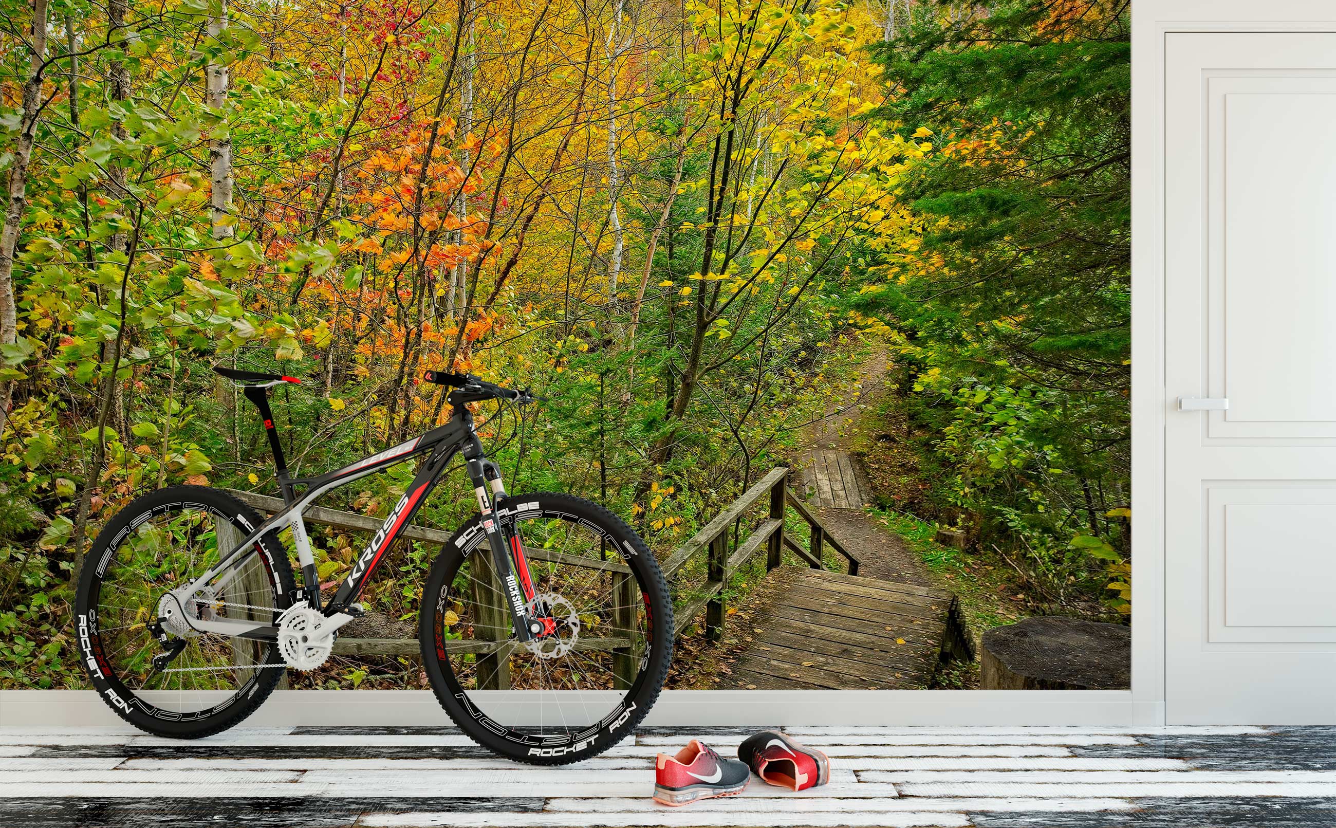 3D Forest Staircase 62077 Kathy Barefield Wall Mural Wall Murals