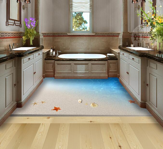 3D Dreamland Beach Floor Mural Wallpaper AJ Wallpaper 2