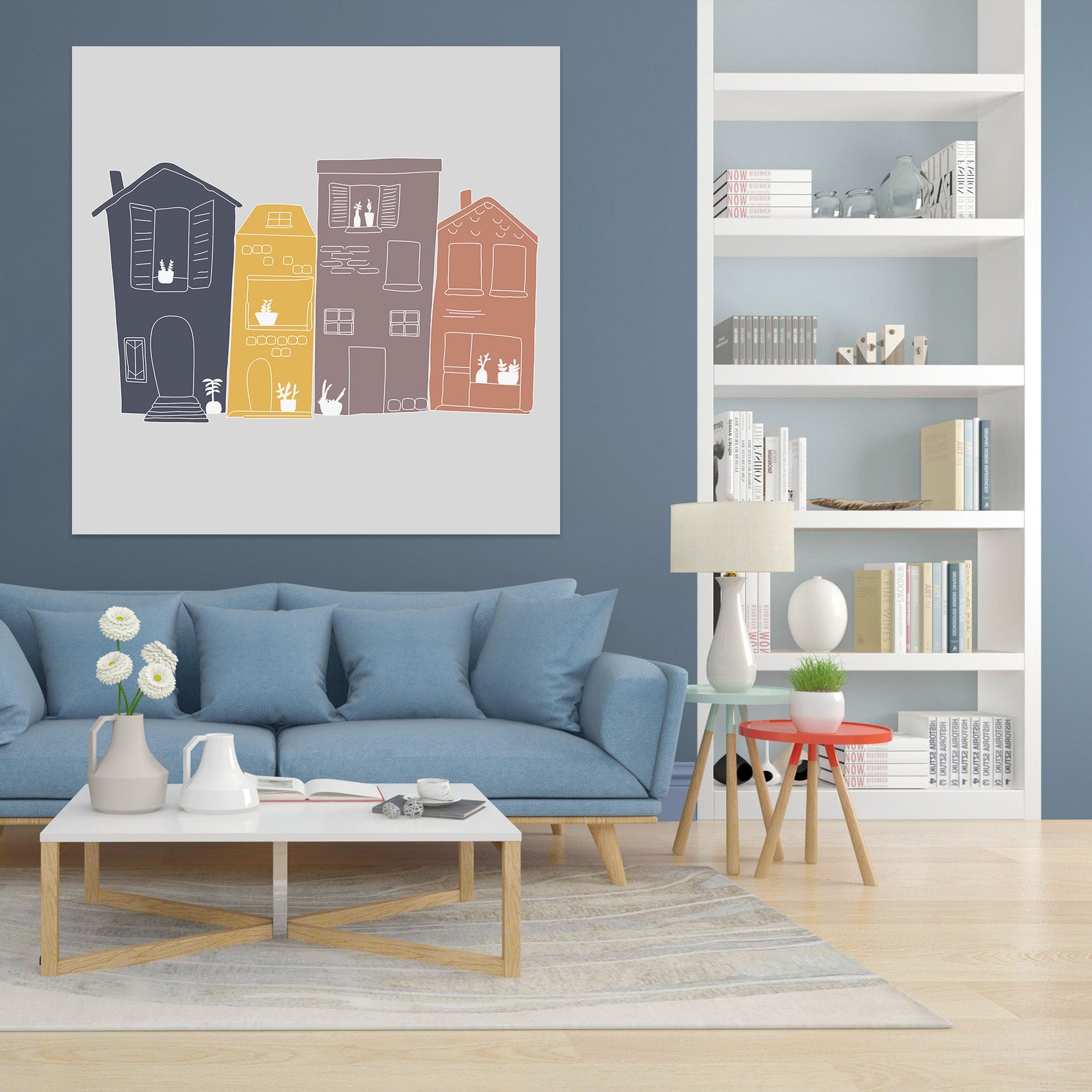 3D Cute House 003 Jillian Helvey Wall Sticker