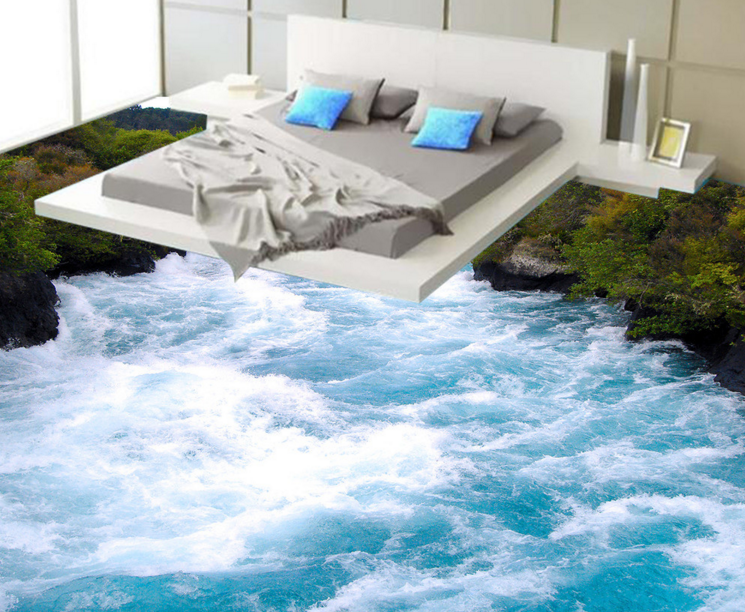 3D Lake Waterr 177 Floor Mural Wallpaper AJ Wallpaper 2