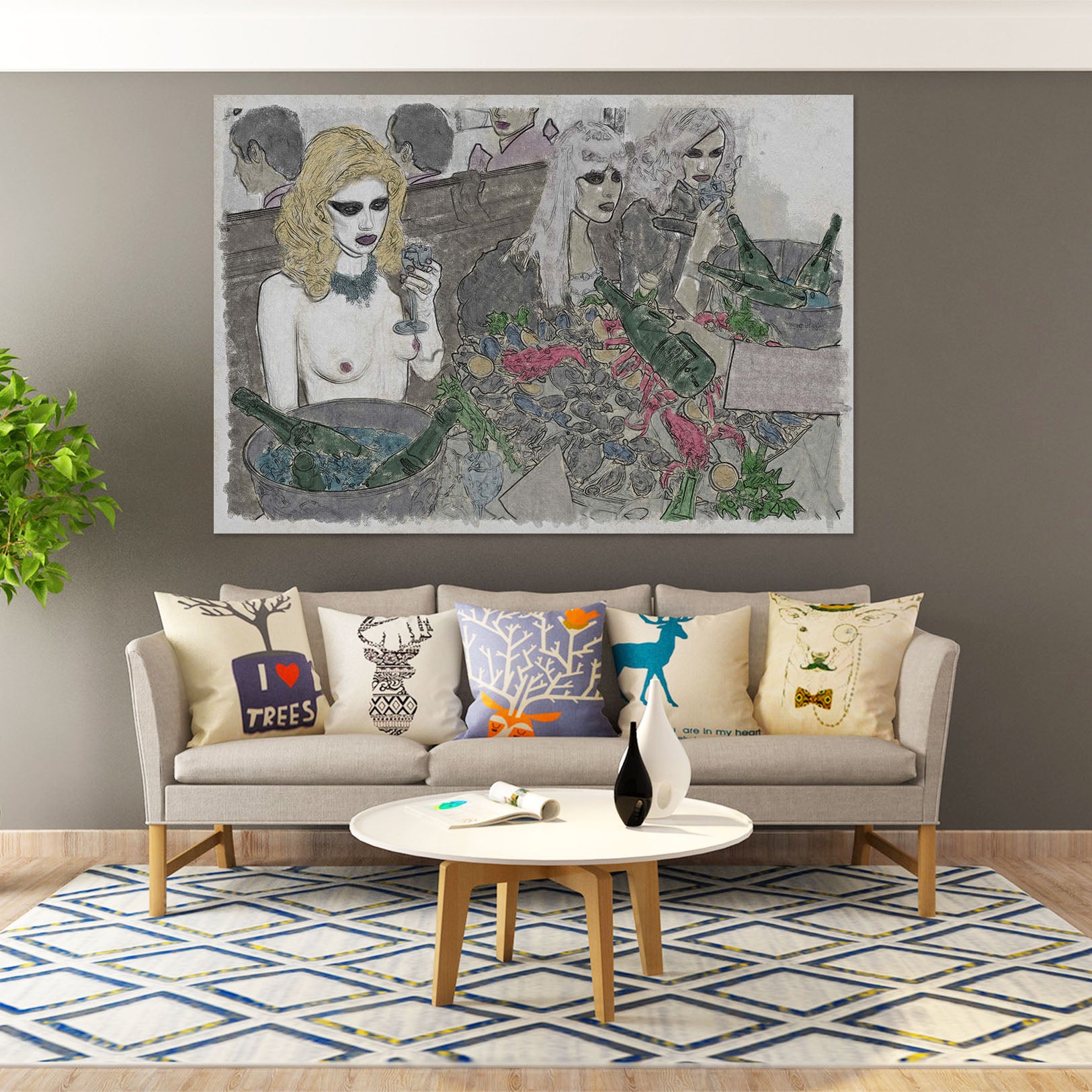 3D Girl Garden 017 Marco Cavazzana Wall Sticker