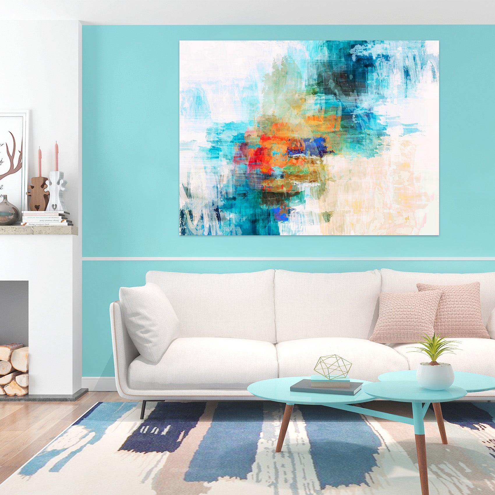 3D Abstract Art 005 Michael Tienhaara Wall Sticker