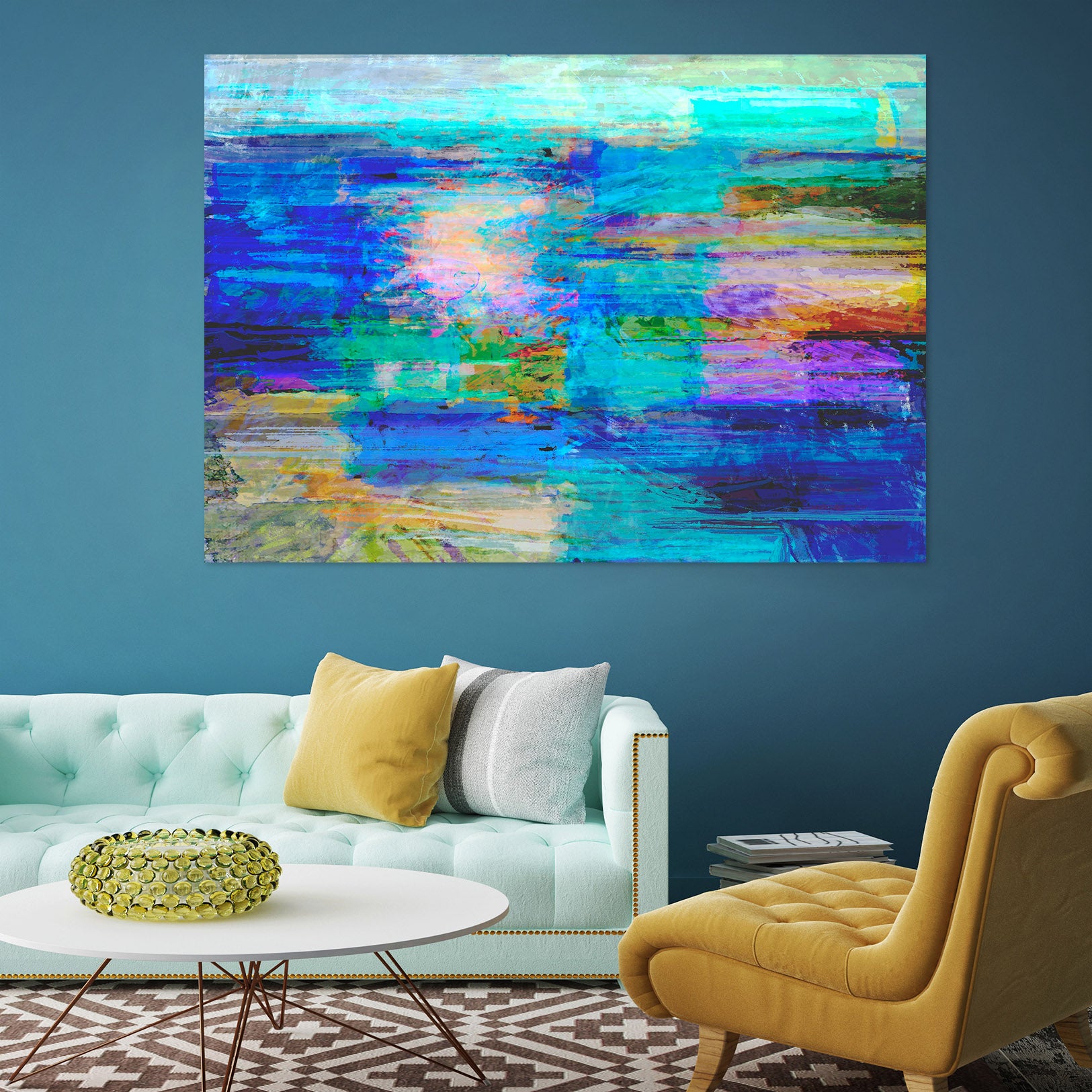 3D Sunset Sea 009 Michael Tienhaara Wall Sticker