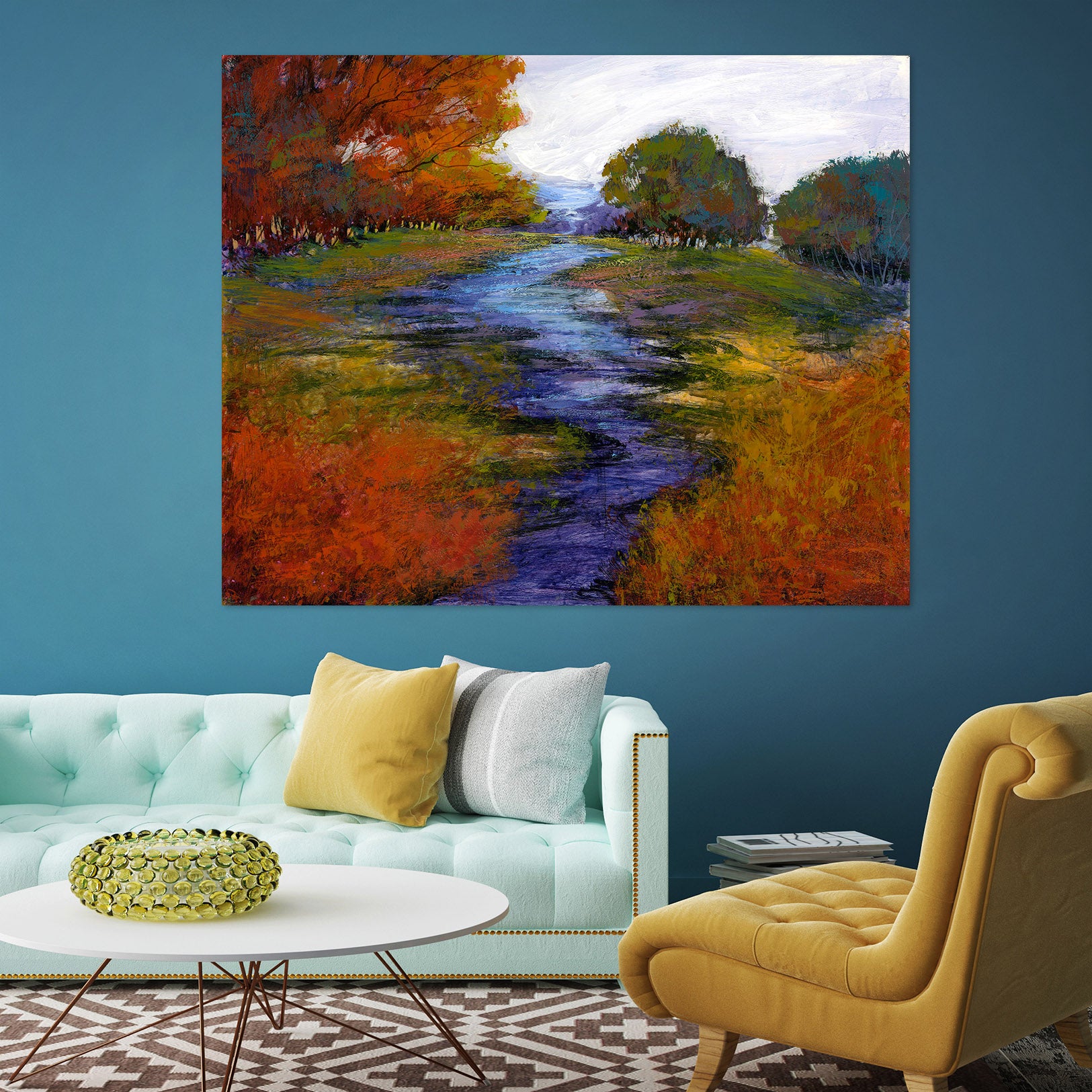 3D River Waterweed 046 Michael Tienhaara Wall Sticker