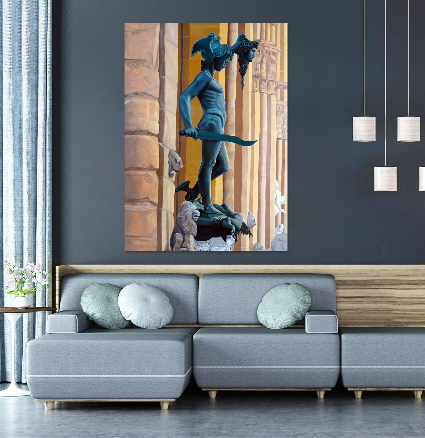 3D Portrait Statue 110136 Matthew Holden Bates Wall Sticker