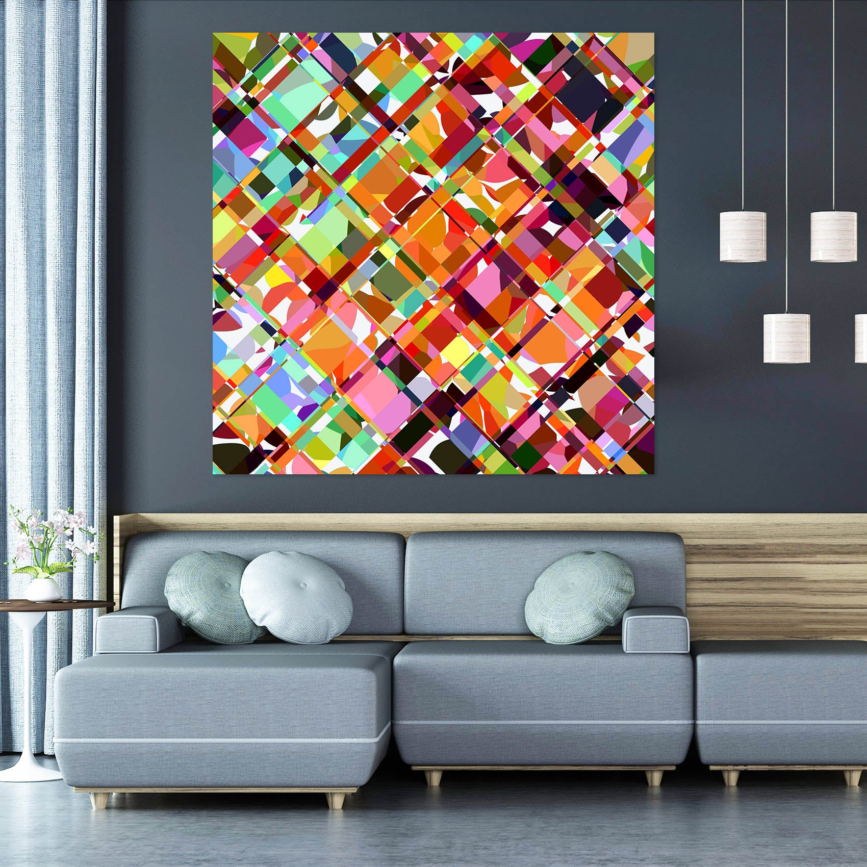 3D Color Pattern 014 Shandra Smith Wall Sticker