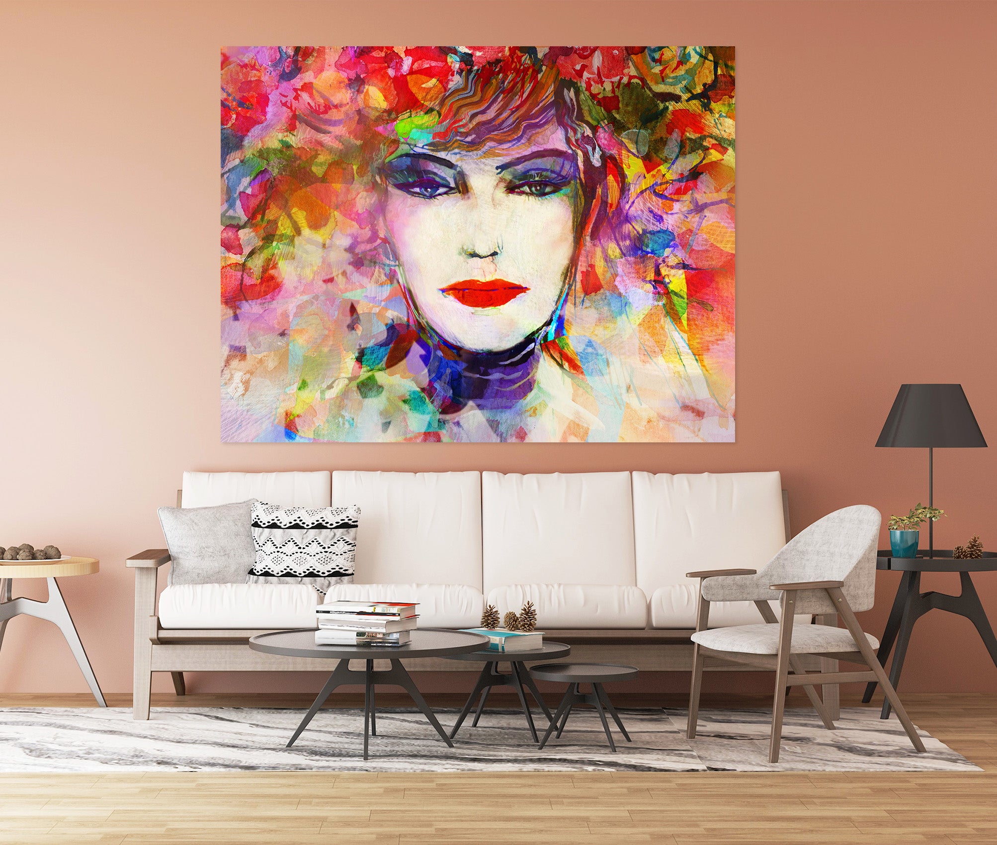 3D Graffiti Woman 1008 Wall Sticker