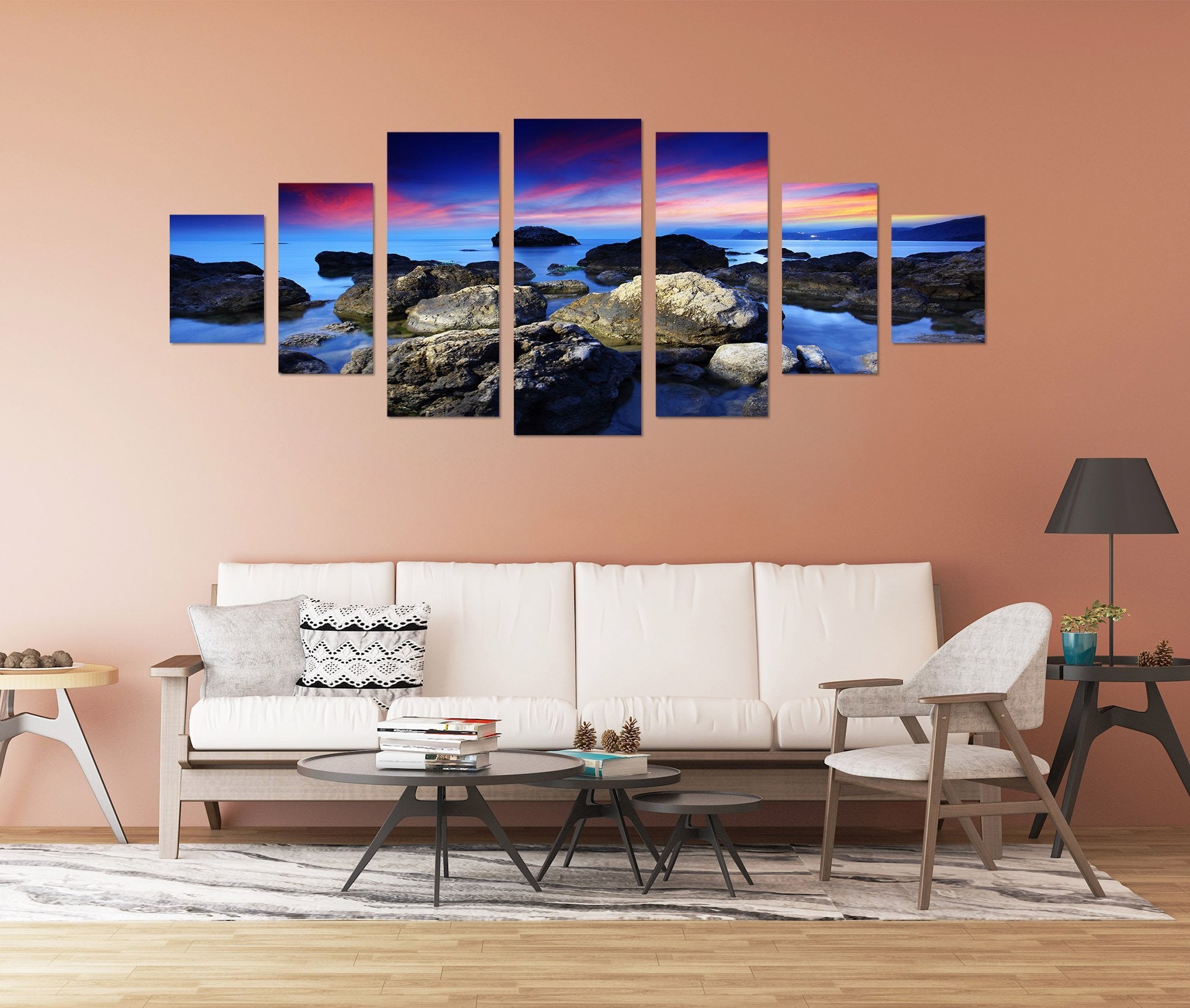 3D Hill Stone 008 Unframed Print Wallpaper Wallpaper AJ Wallpaper