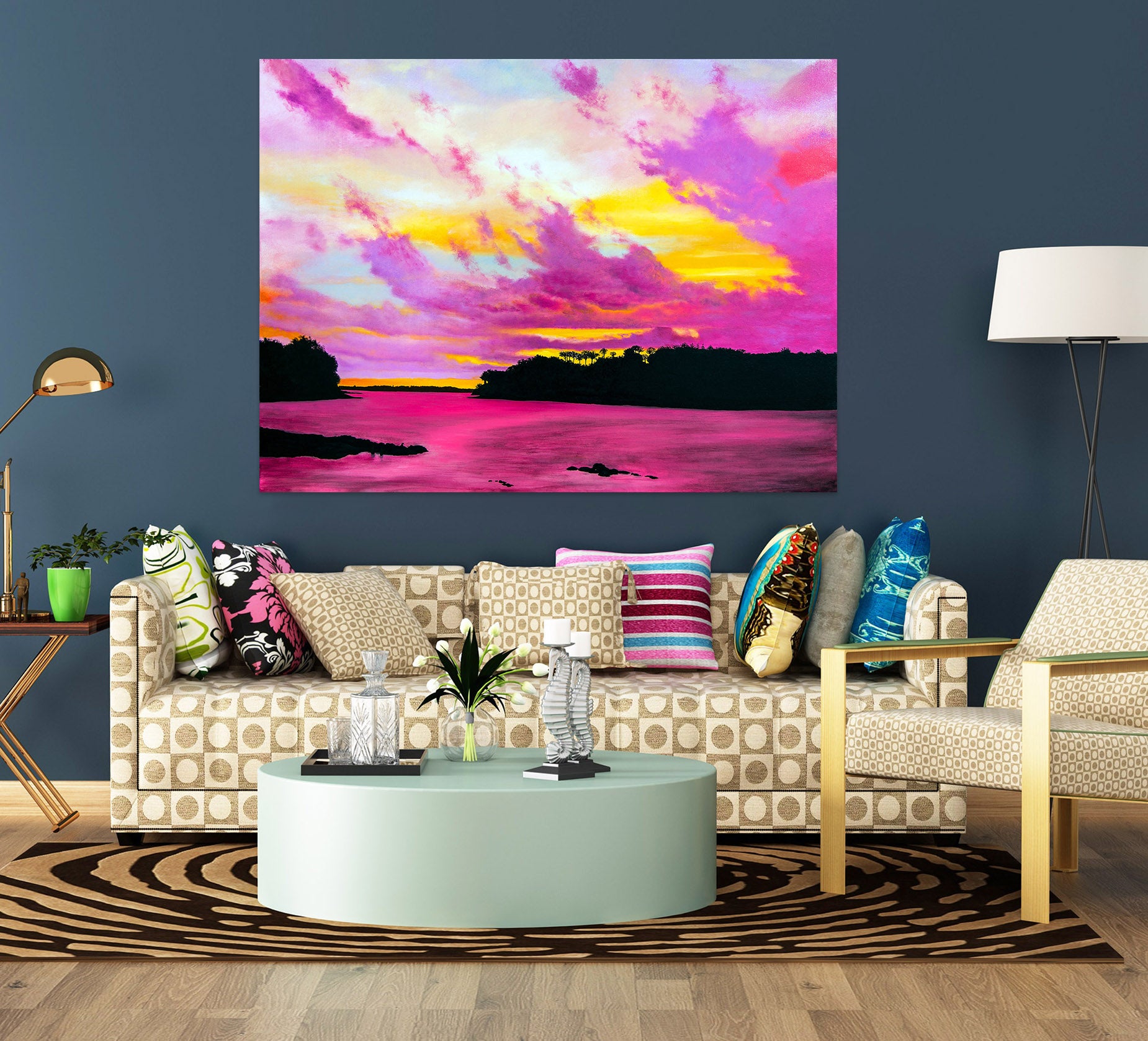 3D Pink Clouds 110111 Matthew Holden Bates Wall Sticker