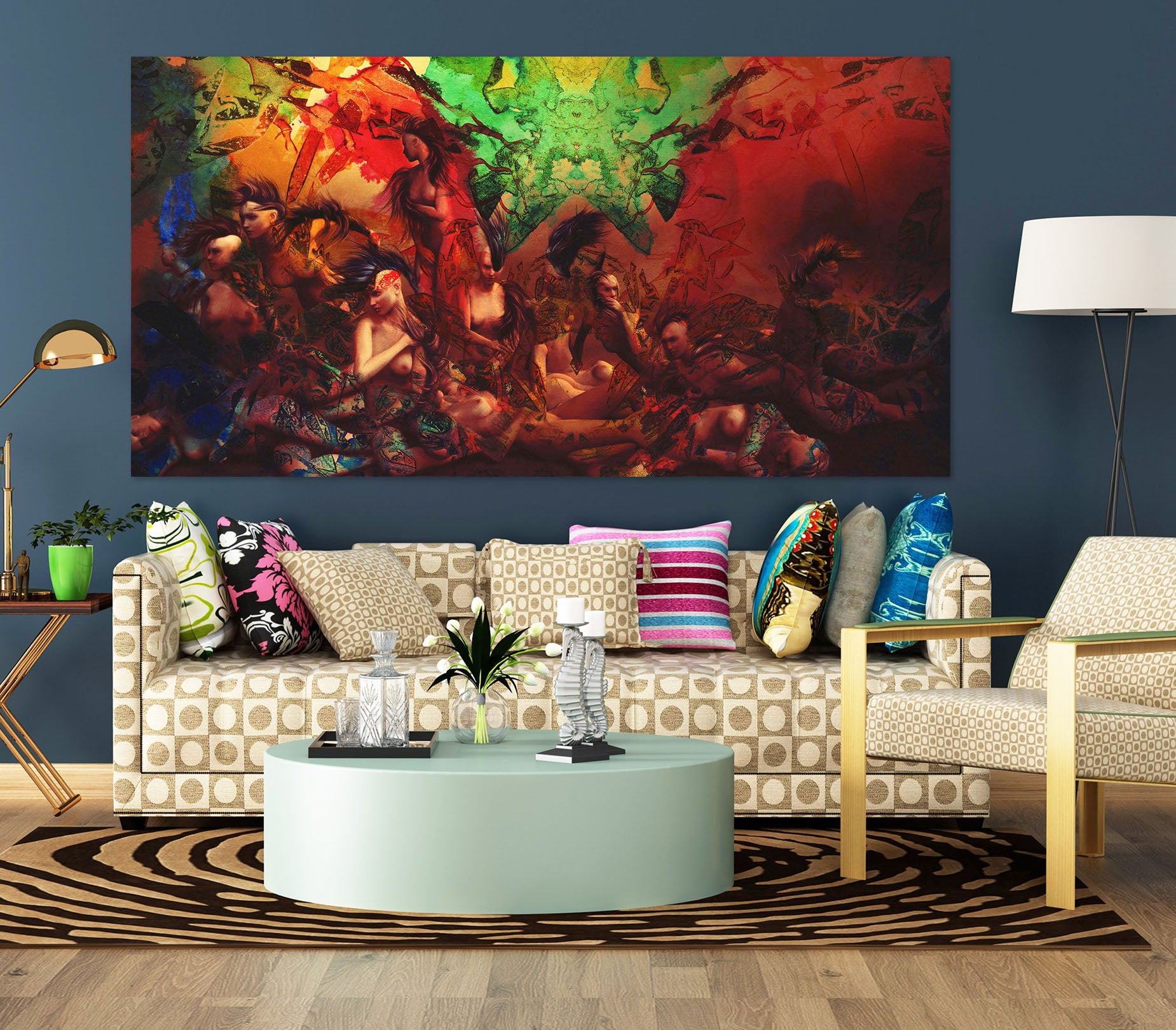 3D Life In Technicolor 015 Marco Cavazzana Wall Sticker