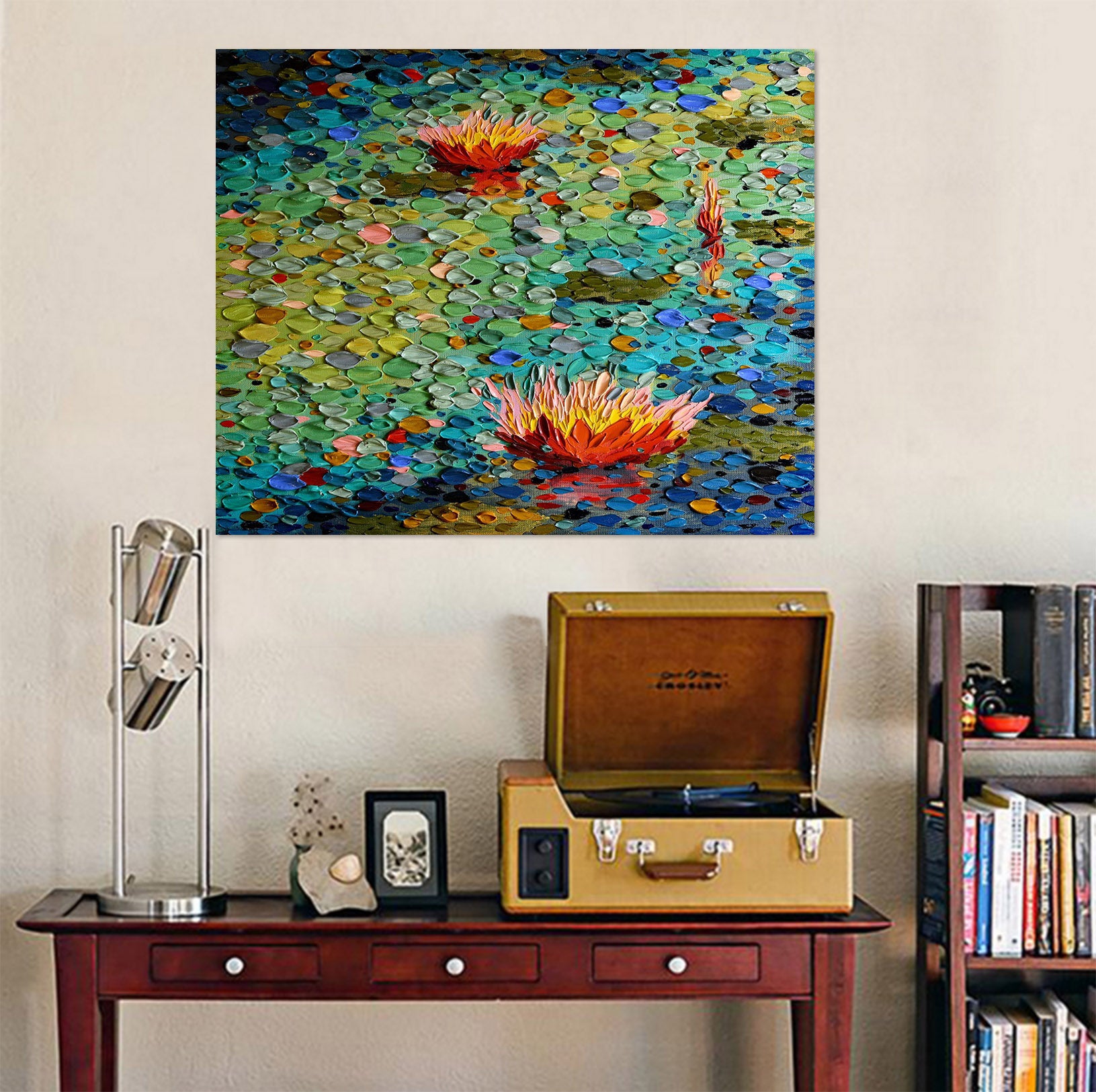 3D Lotus Light 026 Dena Tollefson Wall Sticker