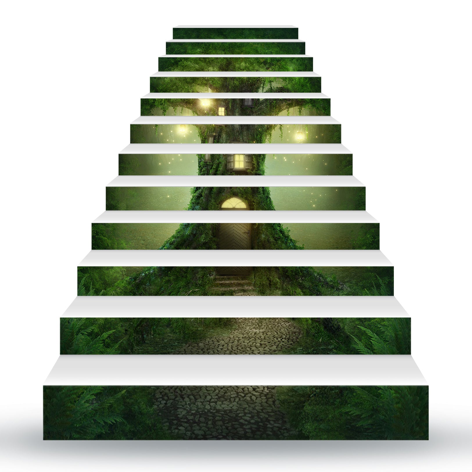 3D Warm Tree House 146 Stair Risers