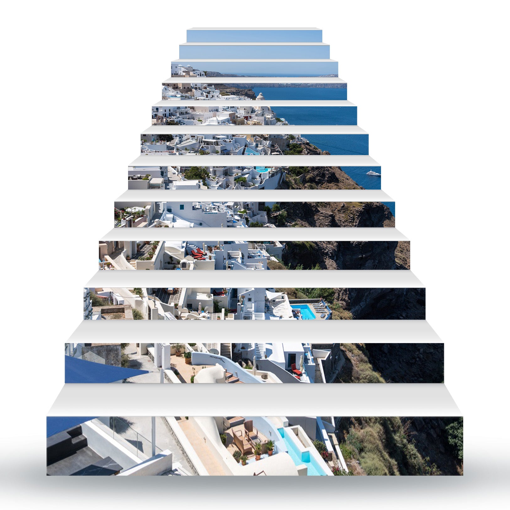 3D SeasideTown 111 Stair Risers