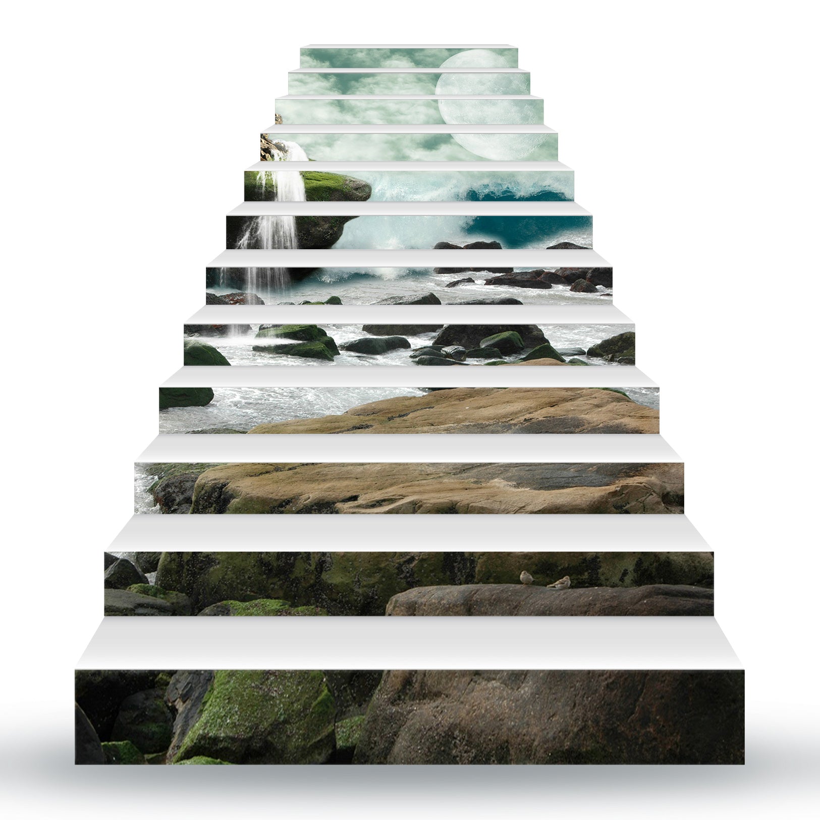 3D Reef And Running Water 145 Stair Risers