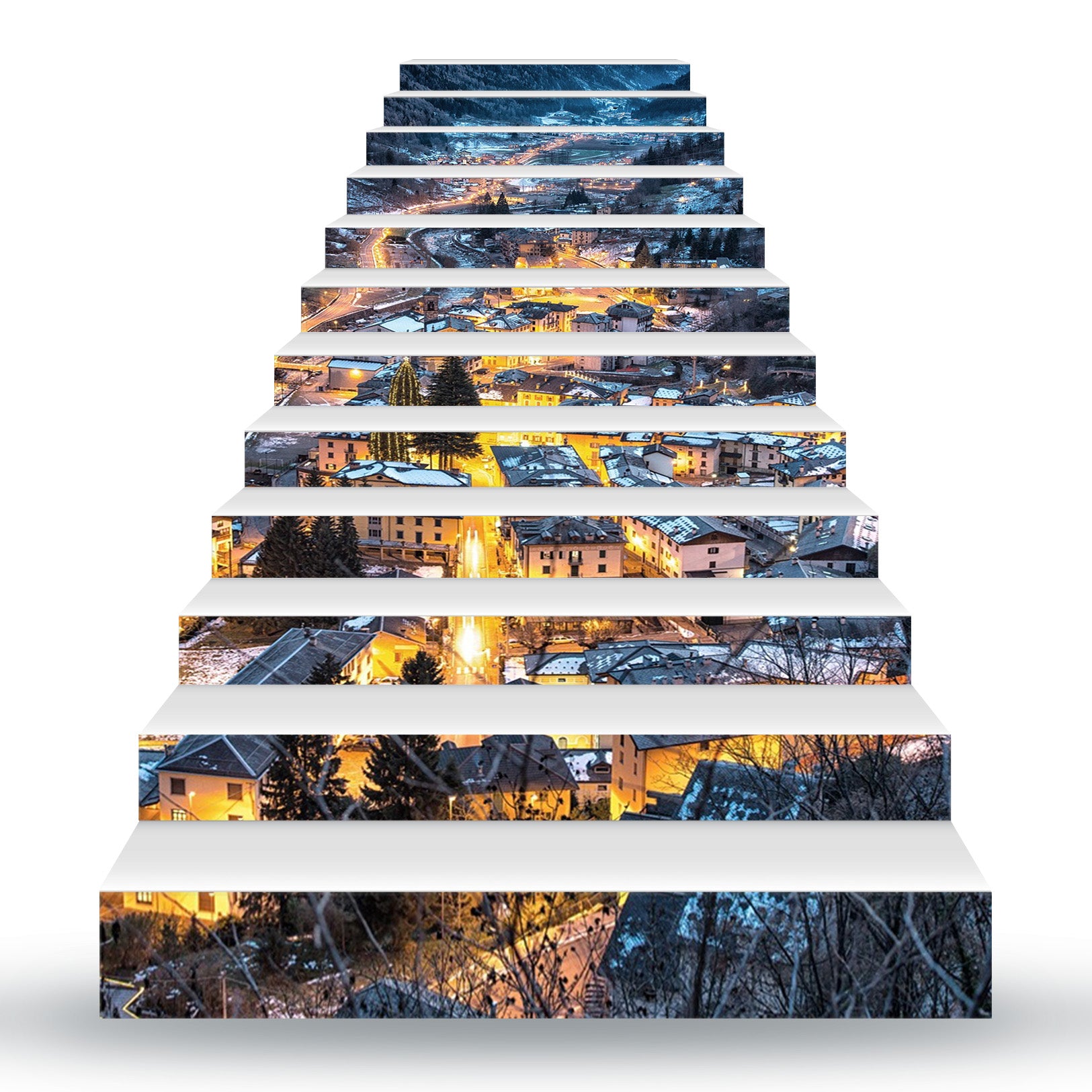 3D Dream Light Town 092 Stair Risers