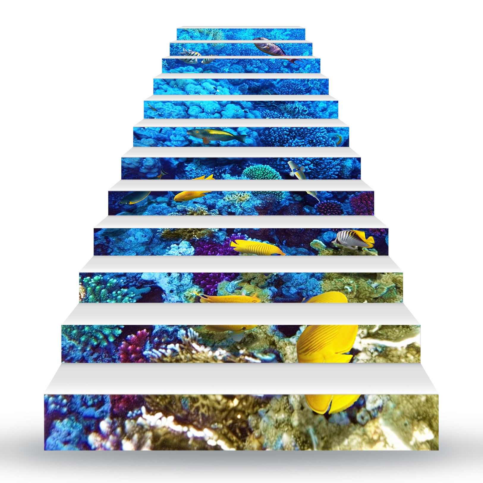 3D Beautiful Seabed 134 Stair Risers