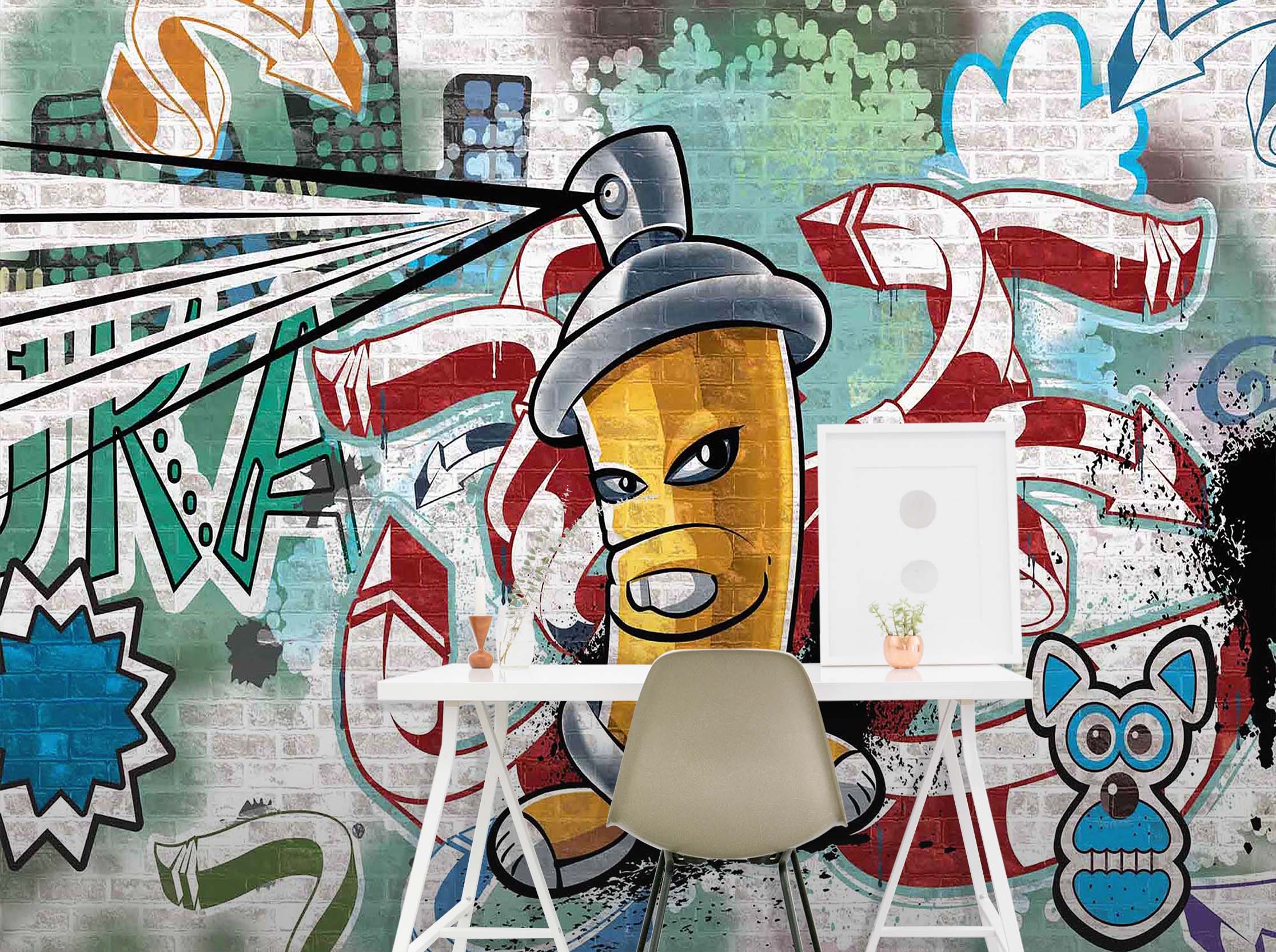 3D Graffiti Spray Can 040 Wall Murals