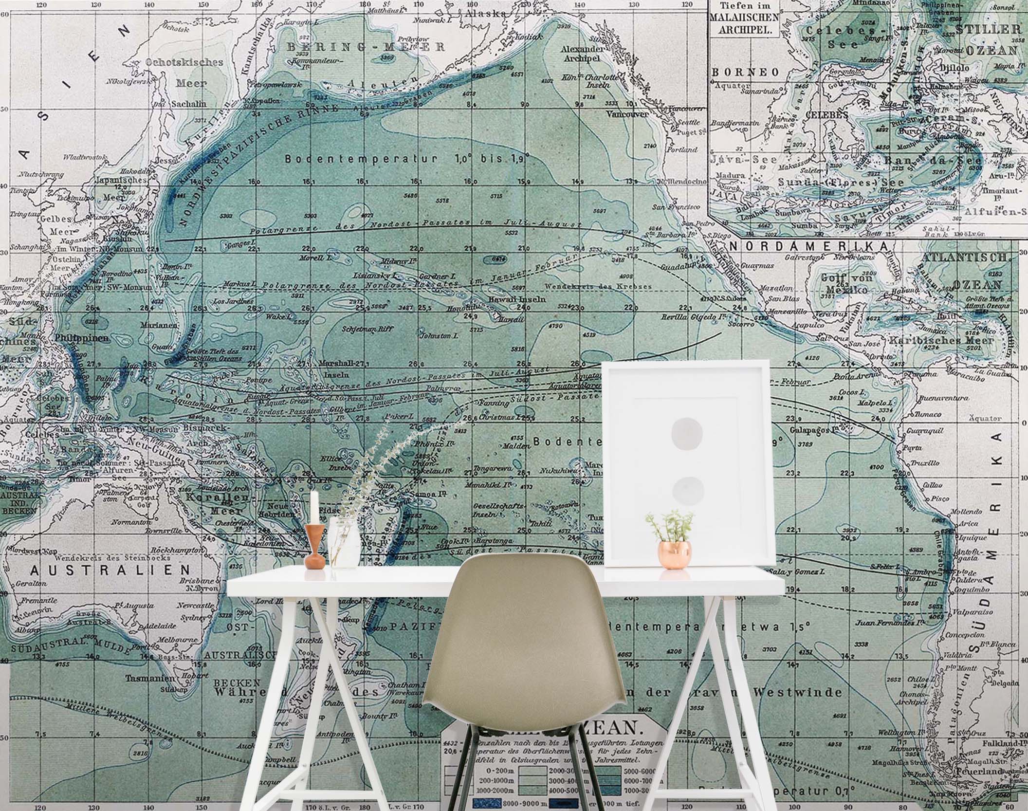 3D Green World Map 118 Wall Murals Wallpaper AJ Wallpaper 2
