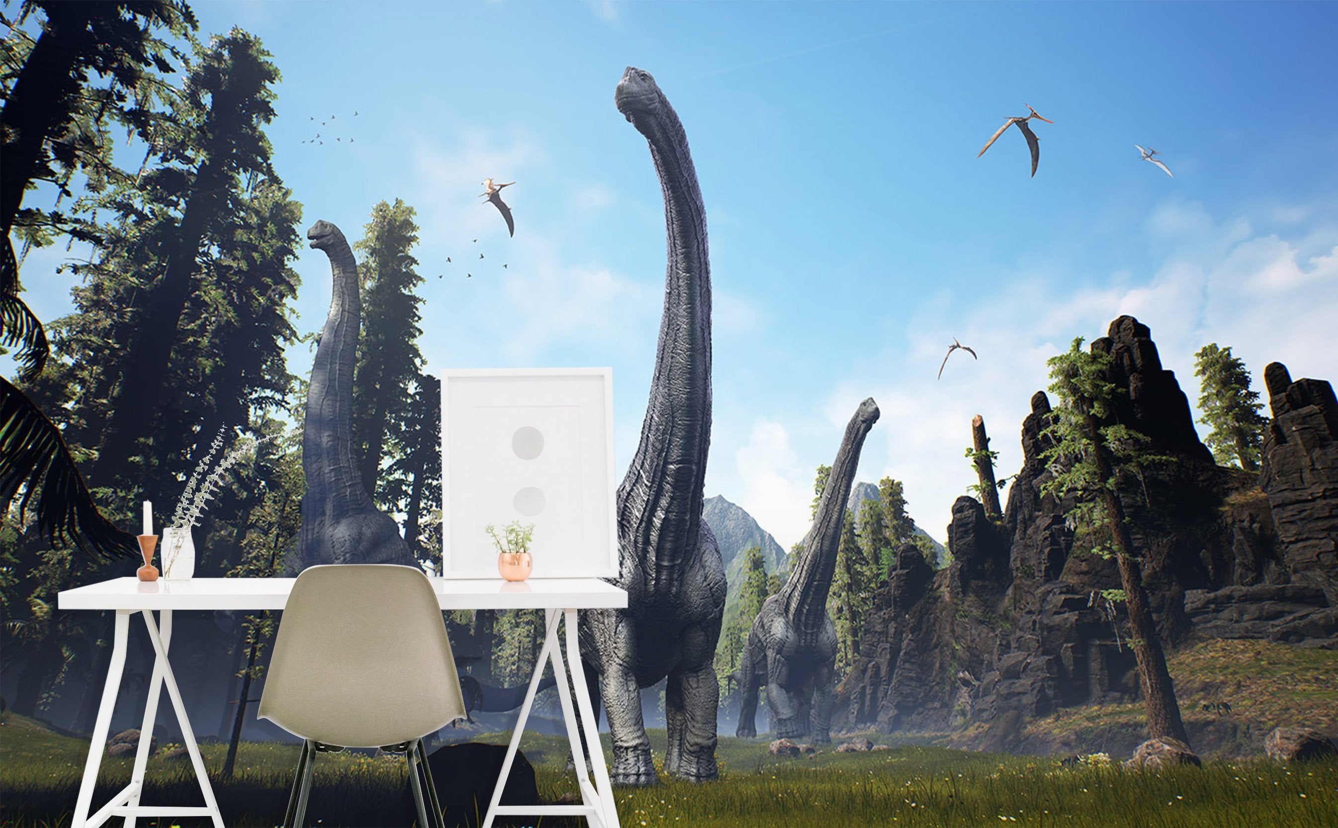 3D Long Necked Dragon 166 Wallpaper AJ Wallpaper